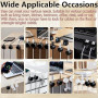 Rliocvhe 10 Pièces Magnetique Clips Câble, Supports de Câbles Totatifs à 360° Organisateur de Charge, Range Cable Bureau Managem