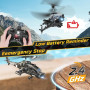 DEERC Hélicoptère télécommandé, Avion RC pour Enfants et Adultes, Hélicoptère RC 2,4 GHz, Temps de vol de 30 Minutes, lumières L