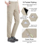 KUTOOK Pantalon Cargo Femme Outdoor Pantalon de Randonnée Travail Trekking Montagne Respirant Impermeable Séchage Rapide