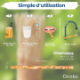 ORINKO Lot de 5 Bâtons de Siwak + Étui de protection – Brosse à Dents 100% Naturelle – Nettoyant, Désinfectant et Blanchissant -