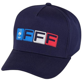 Equipe de France de Football Casquette FFF - Collection Officielle Taille réglable ado et Adulte