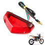 Hugfads Feu arrière de frein de moto 12V 9LED E-Approved Universel pour motos ATV Dirt Bike Scooter, Haute luminosité et longue