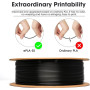 eSUN PLA Filament 1.75mm, 10KG Précision Dimensionnelle +/- 0.05mm, 1KG par Bobine, 10 Bobines pour 3D Imprimante,Noir+Blanc Fro
