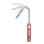 Megainvo Chalumeau Allume-Gaz Long Flexible Coupe-Vent pour Barbecue, Gazinière, Bougie et Cheminée (Non Inclut Gaz)
