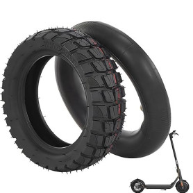 Ezweiji 80/65-6 pneu pour scooter électrique, Pneu tout-terrain haute qualité 10 pouces avec chambre à air, Pneu robuste pour sc