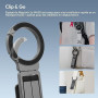 ULANZI MA38 Trépied Magnétique pour Téléphone Portable, Maglock Mousqueton Fixation Rapide, Aluminium Support Pliable, Mini Perc