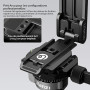 ULANZI MA38 Trépied Magnétique pour Téléphone Portable, Maglock Mousqueton Fixation Rapide, Aluminium Support Pliable, Mini Perc