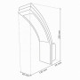 SEBSON LED Luminaire Exterieur Mural - Lot de 2 - Eclairage Exterieur Anthracite 15W 1100lm 5800K - IP65 Applique Murale - 250x1