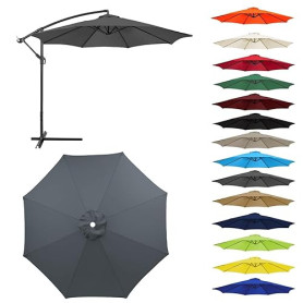 HonunGron Auvent De Remplacement pour Parasol 2,0/2,3/2,5/2,7m/3,0m, 6 Baleines/8 Baleines Toile De Parasol Déporté Remplacement