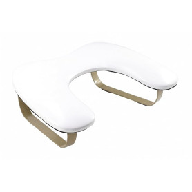 WONEDIRR Repose-ongles en forme de U : accoudoir pour ongles avec repose-pieds incurvé doré - Angle d'inclinaison de 45° - Repos