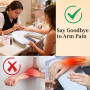 WONEDIRR Repose-ongles en forme de U : accoudoir pour ongles avec repose-pieds incurvé doré - Angle d'inclinaison de 45° - Repos