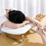 WONEDIRR Repose-ongles en forme de U : accoudoir pour ongles avec repose-pieds incurvé doré - Angle d'inclinaison de 45° - Repos
