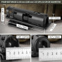 aikeec Support de matraque télescopique Rotatif à 360 degrés, étuis de matraque Extensibles, Support de matraque pour Ceinture d