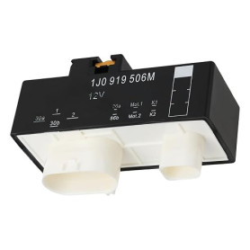EMSea Relais de Ventilateur de Radiateur 12 V 1J0919506M Compatible avec VW Compatible avec Audi