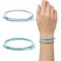 Lot de 2 Bracelets Brésiliens Homme et Femme - Bracelet Corde Tressé en Coton Fait Main - Bracelet Surfeur Réglable Style Bohème