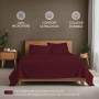 Dreamzie Parure de Lit 140x200 cm - 4 Pièces en Microfibre - Drap Housse 140x200 cm - Drap Plat 2 Personnes 220x270 cm - 2 Taie