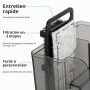 NICREW Slim Filtre Extérieur Aquarium, Filtre Ajustable à 3 Niveaux pour Aquarium jusqu'à 20 L, 160 LPH, 3W