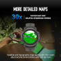 COROS APEX 4 Montre GPS, écran Tactile MIP 1,3", Cartes mondiales + Navigation itinéraire, autonomie 41 Jours, Montre Sport, Mic