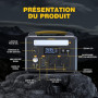 VTOMAN Jump 600X Station électrique Portable avec 110W Panneau Solaire - 600W/299Wh Générateur Solaire LiFePO4 Batterie électriq