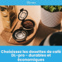 DL-pro Lot de 6 dosettes de café rechargeables convient pour Melitta 180424 pour machine à café Senseo HD7800 à HD7874 avec cuil