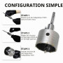 CCLIFE Scie à Cloche Trépan Couronne Carotteuse à Sec Ø 82 mm avec adaptateur SDS plus pour Maçonnerie et Béton