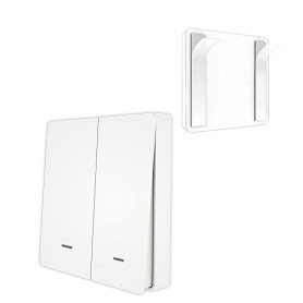 MOES Tuya ZigBee Interrupteur de scène sans fil, alimenté par piles bouton mécaniques, réalise une scène domotique intelligente,