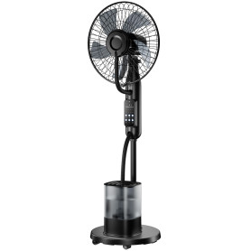 NebulaFlow Ventilateur Brumisateur sur pied 2026 – Réservoir 4L, 7,5h, minuterie, 5 vitesses & 3 modes. Oscillation + télécomman