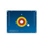 sauter Plaque d'insertion en aluminium ELP1.0 - 306 x 229 x 9 mm - Prépercée pour Trend, Perles, DeWalt - Avec bagues de réducti