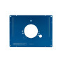 sauter Plaque d'insertion en aluminium ELP1.0 - 306 x 229 x 9 mm - Prépercée pour Trend, Perles, DeWalt - Avec bagues de réducti