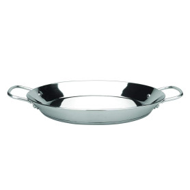 IBILI - Poêle à paella Premier, 36 cm, Acier inoxydable, 7 portions, Compatible avec l’induction