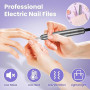 Ponceuse pour Ongles Professionnel, Lime a Ongle Electrique Silencieuse, Ponceuse Ongle Manucure Machine 20000RPM Portable Kit d