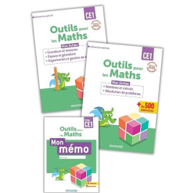 Outils pour les Maths CE1 par domaine (2025) - 2 fichiers (Nombre et calculs & Géométrie) + Mémo