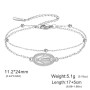Amaxer Bracelet à breloques Vierge Marie pour femme, médaille miraculeuse, bijoux religieux, bijoux religieux, en acier inoxydab