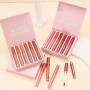MTUVKGT Lot de 6 Brillants à Lèvres Mat, Ensemble de Rouge à Lèvres Liquide Nude Longue Durée, Ensembles de Rouge à Lèvres non C