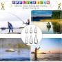 XSHAO 50 PCS Plomb Peche Mer, Poids de Pêche 5 g/ 10 g/ 15 g/ 20 g/ 30 g/ 40 g avec Boîte de Rangement pour Plein Air et Pêche e