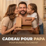TESLYAR - Station d'accueil pour téléphone en bois pour homme, organisateur de bureau ou de chevet, cadeau d'anniversaire pour h