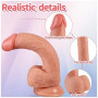 16,5 cm Petit Gode Pénis Design, Mini Gode en Silicone Souple avec Ventouse Forte, Queue de Dildo Naturelle Sex Toy pour Femme,