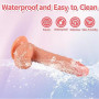 16,5 cm Petit Gode Pénis Design, Mini Gode en Silicone Souple avec Ventouse Forte, Queue de Dildo Naturelle Sex Toy pour Femme,