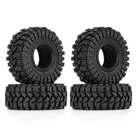 INJORA 1.3" Pneus King Trekker S5 Tout-Terrain Pneus pour 1/18 1/24 RC Crawler Car Upgrade (T1314)