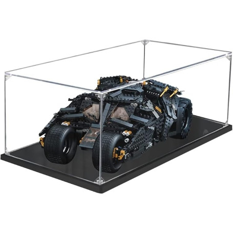 CIJINAY Teca Showcase Vitrine transparente en acrylique pour gobelet Batmobile Lego 76240 DC Batmobile, compatible avec le modèl