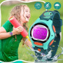 GUUMUXIN Montre Numérique de Sport pour Enfants avec Indicateur Lumineux 7 Couleurs, Écran de Montre en Acrylique, Étanche 3 ATM