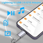 Adaptateur USB vers Lightning (Lot de 2), Adaptateur USB iPhone Adaptateur OTG USB 3.0 Pour iPhone 14 13 12 11 Pro Max/iPad Pro,