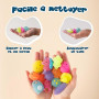 BONNYCO Mochi Squishy Kawaii Cadeau Anniversaire Enfants Invites, Pack 40 Cadeaux Anniversaire Invités Enfant avec Phosphorescen