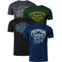FULL TIME SPORTS Pack de 4 Tee‑Shirts Homme Manches Courtes Imprimés PRINT-002