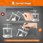 JOREST Presse de Boîtier Montre, Outil pour Ouvre et Fermer Boitier Montre, Kit Changement Pile Montre, Kit Reparation Montre, a