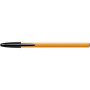 BIC Orange Original Stylos-Bille Pointe Fine - Noir, Boîte de 20