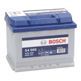 Bosch S4 005 Batterie Auto 60 A/h - 540 A - Batterie 12 V, Plomb-acide pour Véhicules sans Système Start/Stop, Polarité Gauche (