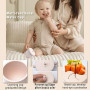 Dazhtu 10 Pièces Coffret Repas Bebe Silicone, Assiette bebe Set Vaisselle Assiette ventouse pour bébé, Bavoir Silicone Bebe, fou