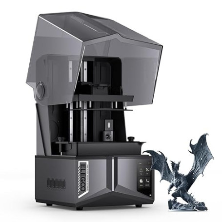 ELEGOO Saturn 4 Ultra 16K Imprimante 3D Résine avec Couvercle Rabattable, Chauffage Intelligent du Réservoir à 30 °C, Haute Vite