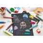 STABILO woody 3in1 - Crayon de couleur - Lot x 5 crayons de coloriage - Outremer